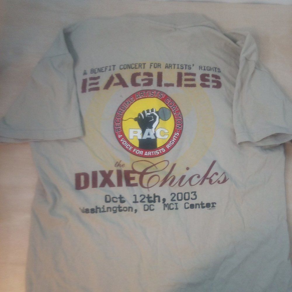 Vintage Eagles Dixie Chicks Benefit Concert Tour 2003 T-Shirt View 4